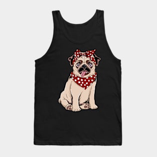 Pug Mama's Love: A Bundle of Snuggles and Joy Tank Top